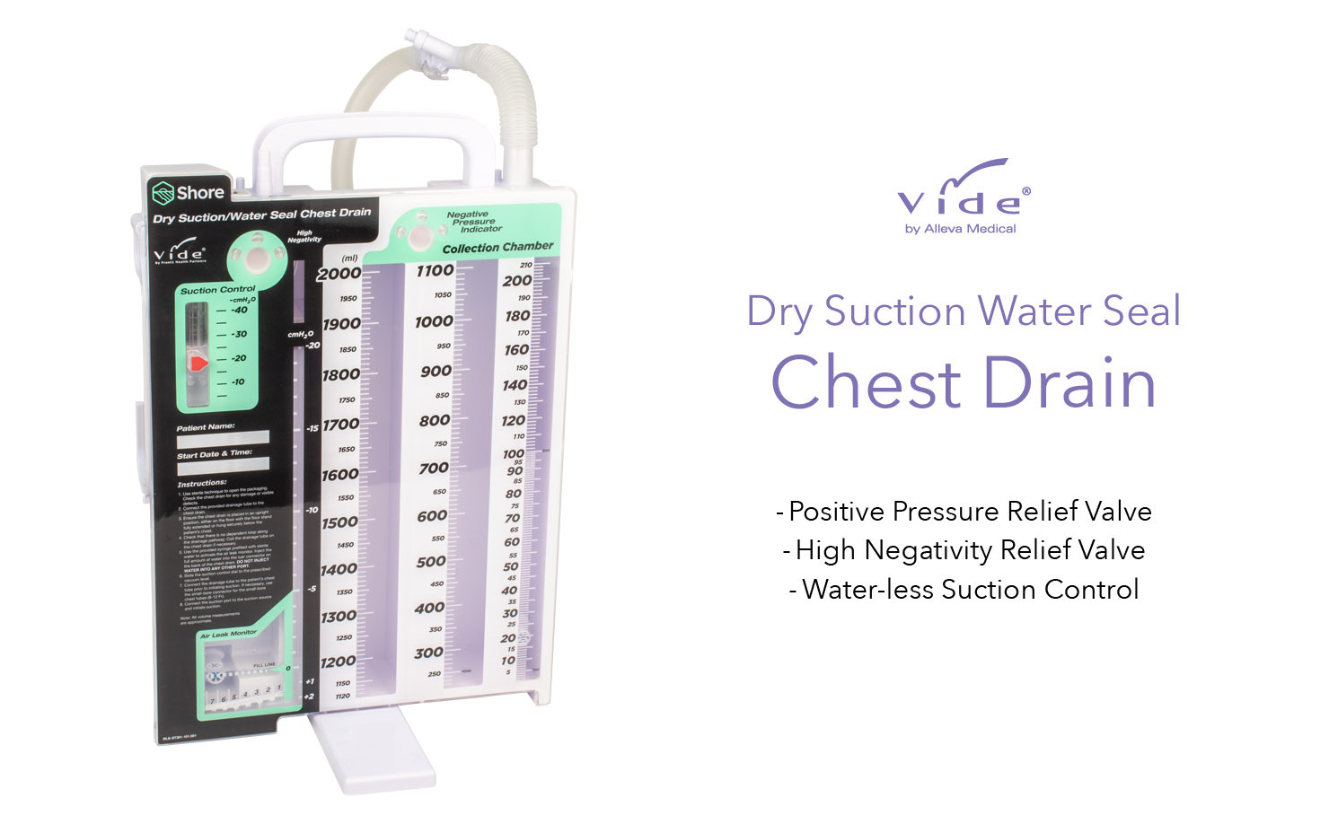 Dry Suction Water Seal Chest Drain