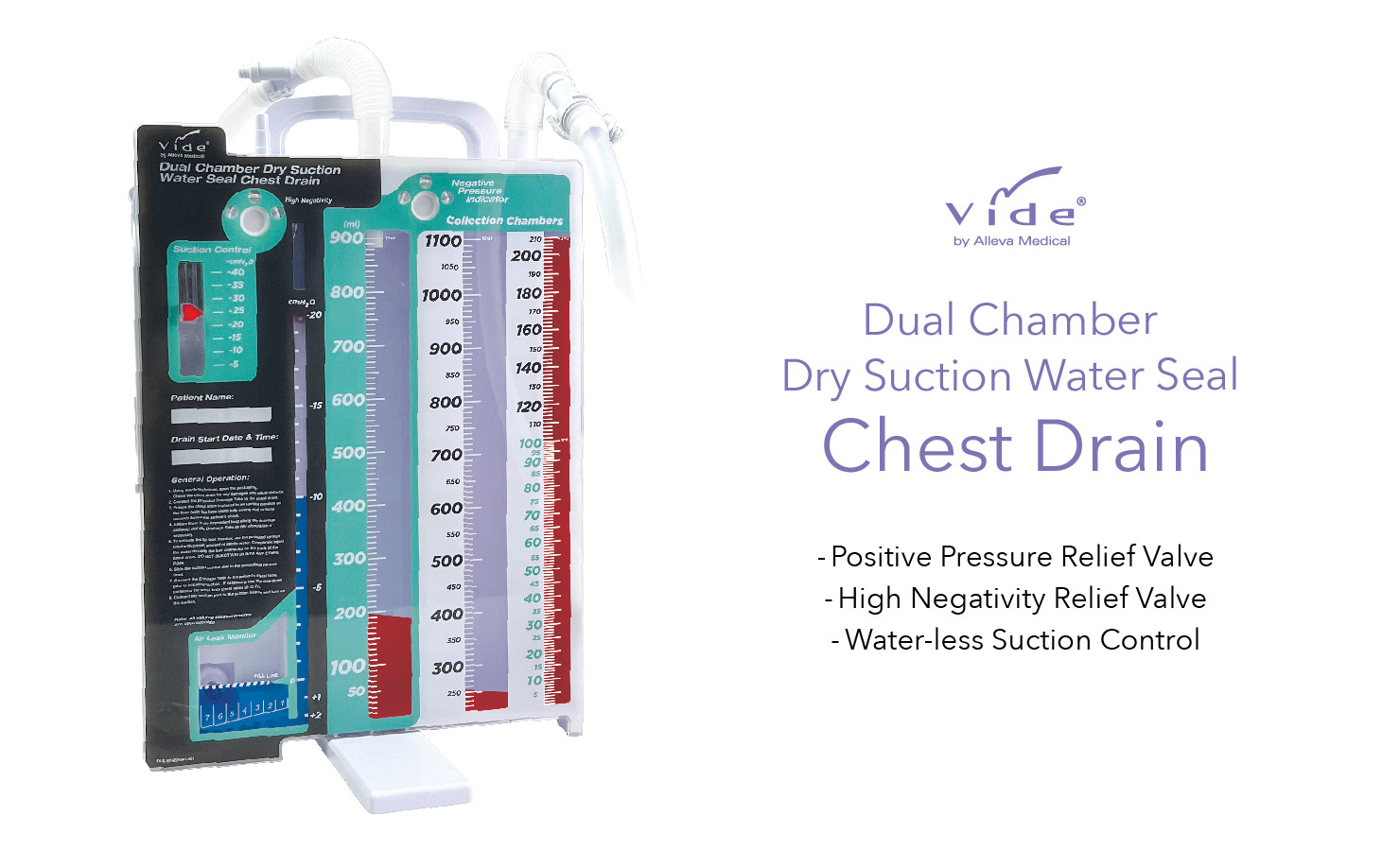 Dual Chamber Chest Drain